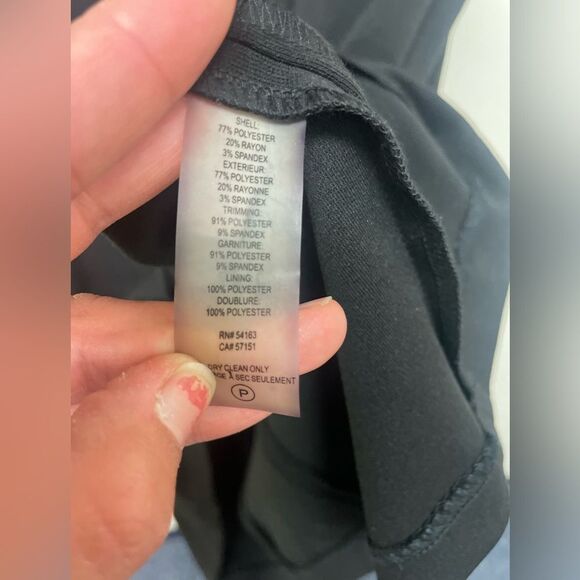 Ivanka Trump Black V Neck Dress with Gold Grommet Detailing SZ 12 - Picture 9 of 9